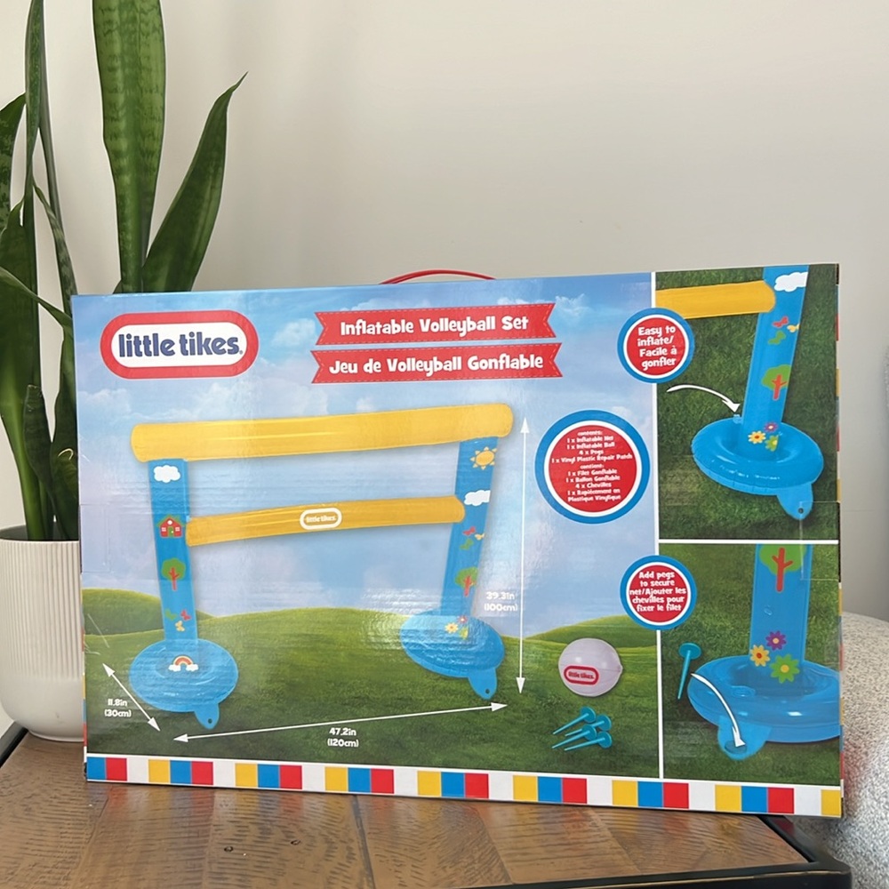 Little Tikes Inflatable Volleyball Set - NEW - Picture 5 of 8